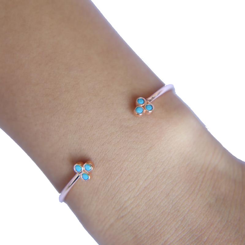 fashion open bangle with 3 blue dot charm women bracelet with rose gold color plated adjustbale bangle for wedding jewelry gift
fashion open bangle with 3 blue dot charm women bracelet with rose gold color plated adjustbale bangle for wedding jewelry gift