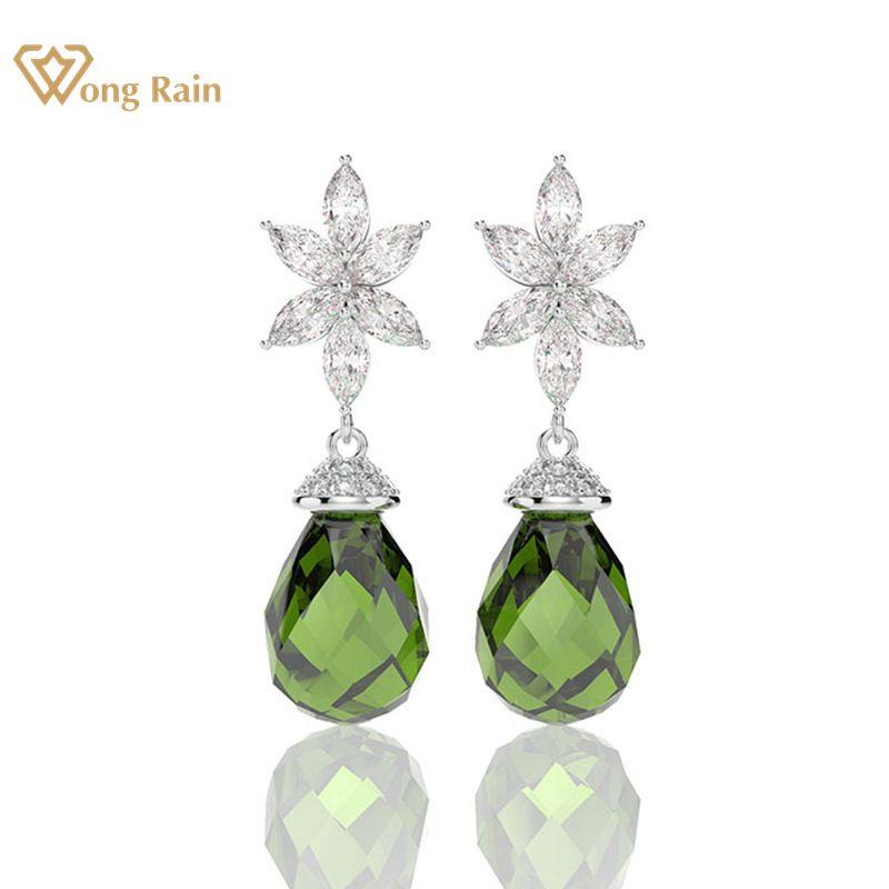 Wong Rain 925 Sterling Silver Created Moissanite Emerald Sapphire Gemstone Drop Dangle Earrings Engagement Jewelry Wholesale
Wong Rain 925 Sterling Silver Created Moissanite Emerald Sapphire Gemstone Drop Dangle Earrings Engagement Jewelry Wholesale