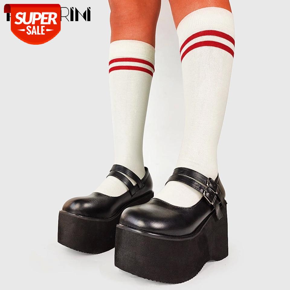 RIBETRINI Female Round Toe Hot Sale Marry Jane Shoes Platform Thick Bottom Buckle High Wedges Women Pumps Spring Pumps #YD9e, Black
RIBETRINI Female Round Toe Hot Sale Marry Jane Shoes Platform Thick Bottom Buckle High Wedges Women Pumps Spring Pumps #YD9e, Black