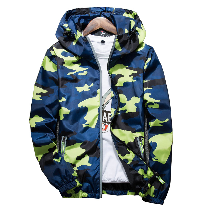 2020 New Autumn Men Bomber Jackets Casual Thin Hooded Reflective Summer Camouflage Jacket Men S-4XL, Sky blue
2020 New Autumn Men Bomber Jackets Casual Thin Hooded Reflective Summer Camouflage Jacket Men S-4XL, Sky blue