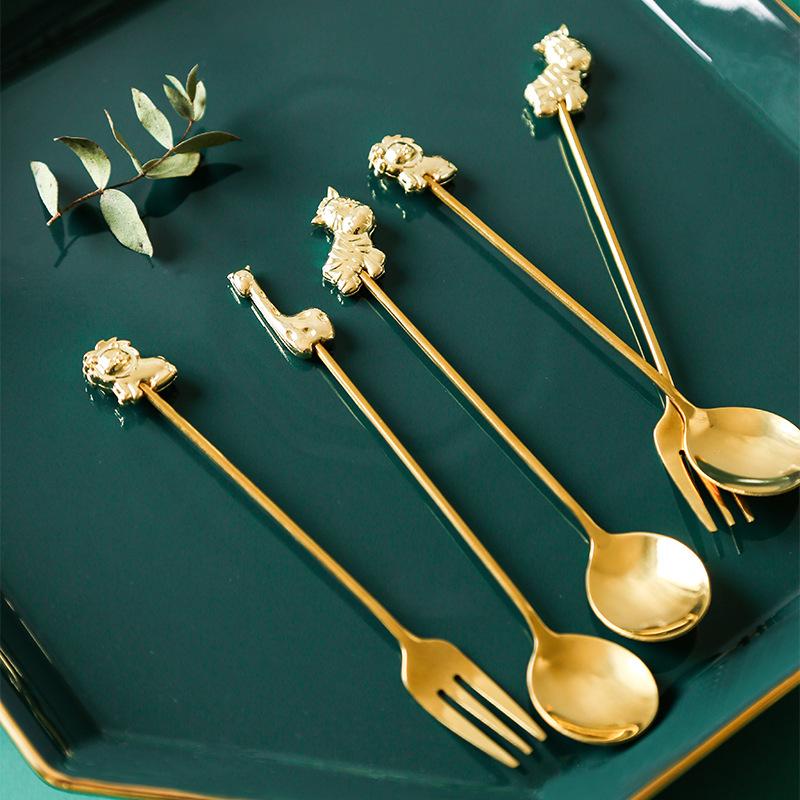 Exquisite Zebra African Steppe Animal Small Coffee Stirring Spoon Dessert Scoop Teaspoon Fork Tableware 304 Stainless Steel
Exquisite Zebra African Steppe Animal Small Coffee Stirring Spoon Dessert Scoop Teaspoon Fork Tableware 304 Stainless Steel