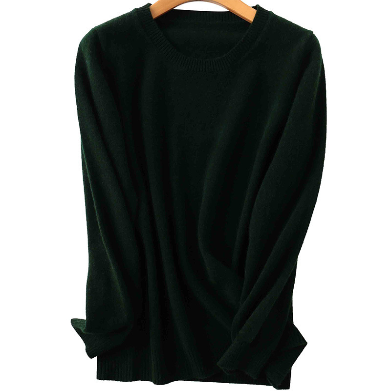 100% Merino Wool Cashmere Sweater Women Autumn Winter Warm Soft O-Neck Long Sleeve Knitted Pullover Jumper Femme Sweater 201109