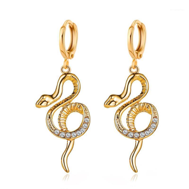 1Pair European Rhinestone Animal Hoop Huggies Earring for Women Punk Gold Color Snake Circle Earrings Jewelry Accessories E5071
1Pair European Rhinestone Animal Hoop Huggies Earring for Women Punk Gold Color Snake Circle Earrings Jewelry Accessories E5071