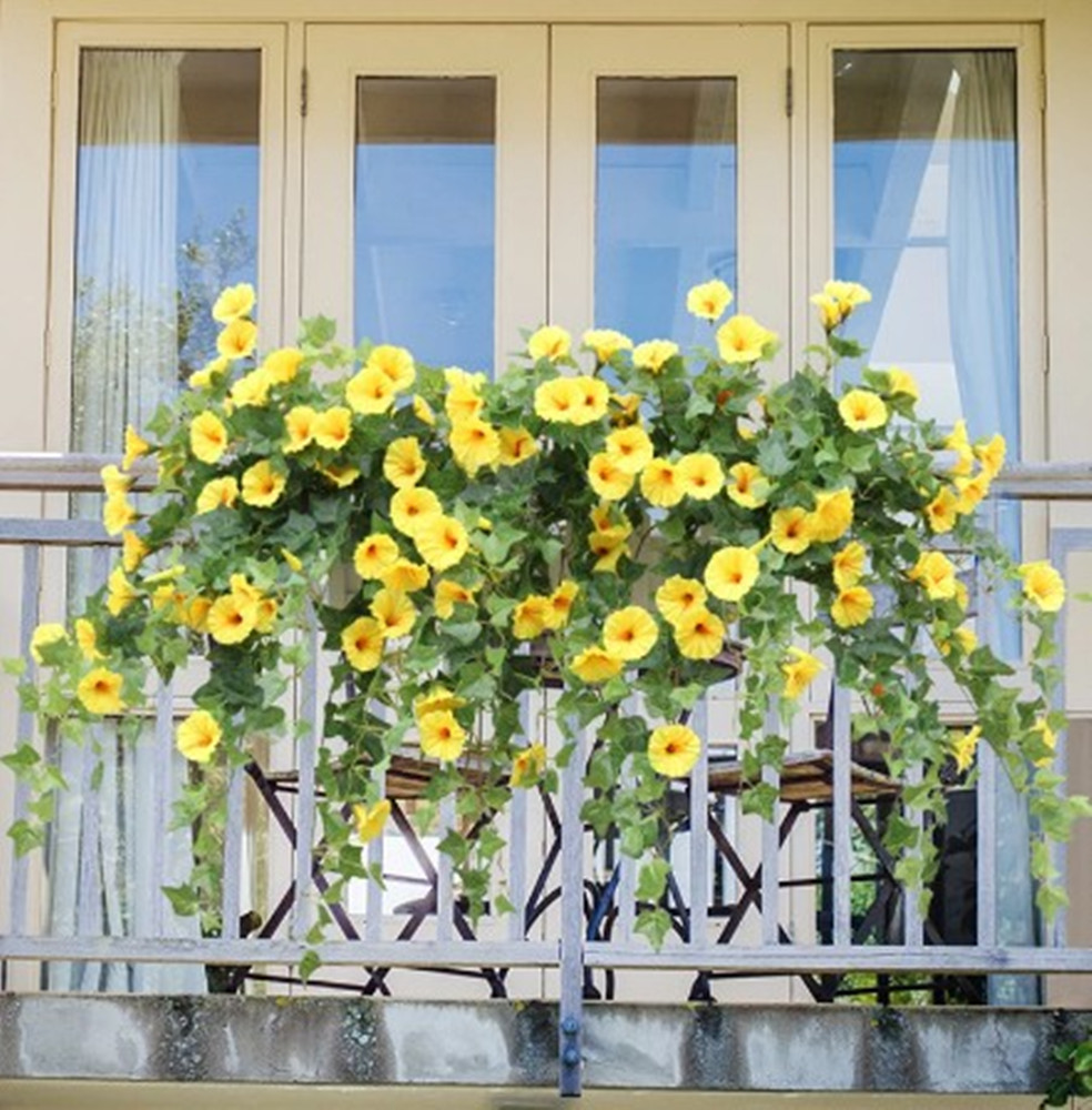 65.5cm artificial silk morning glory fake flower High Quality For Wedding Home Party DIY Table Decoration Bulk 1pcs