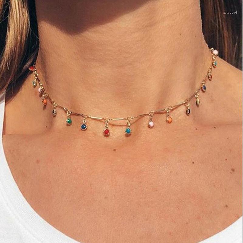 Chokers 2021 Handmade Choker Necklace For Women Mujer Charm Colorful Stone Silver Color Chain Chockers Collier Femme Collares Bijoux1
Chokers 2021 Handmade Choker Necklace For Women Mujer Charm Colorful Stone Silver Color Chain Chockers Collier Femme Collares Bijoux1