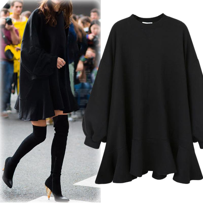 Women's 2021Autumn And Winter New Round Neck Pullover Long-Sleeved Warm Lotus Leaf Dress Solid Color SweaterSkirts Jacket Female, Gray
Women's 2021Autumn And Winter New Round Neck Pullover Long-Sleeved Warm Lotus Leaf Dress Solid Color SweaterSkirts Jacket Female, Gray