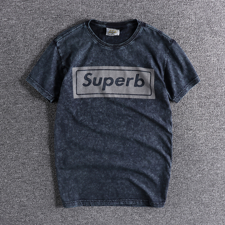 2021 New Summer Trendy Letter Printed Heavy Washing Old Short-sleeved T-shirt European and American Men's Round Neck Shirt Streetwear Suda, As shown
2021 New Summer Trendy Letter Printed Heavy Washing Old Short-sleeved T-shirt European and American Men's Round Neck Shirt Streetwear Suda, As shown