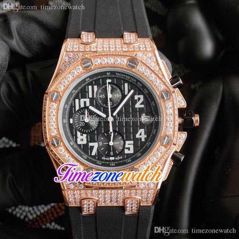 Cheap New 44mm Mens Watch Quartz Chronograph Rose Gold Diamond Case White/Black Texture Dail Black Rubber Watches Timezonewatch E164c1, E164b (8)
Cheap New 44mm Mens Watch Quartz Chronograph Rose Gold Diamond Case White/Black Texture Dail Black Rubber Watches Timezonewatch E164c1, E164b (8)