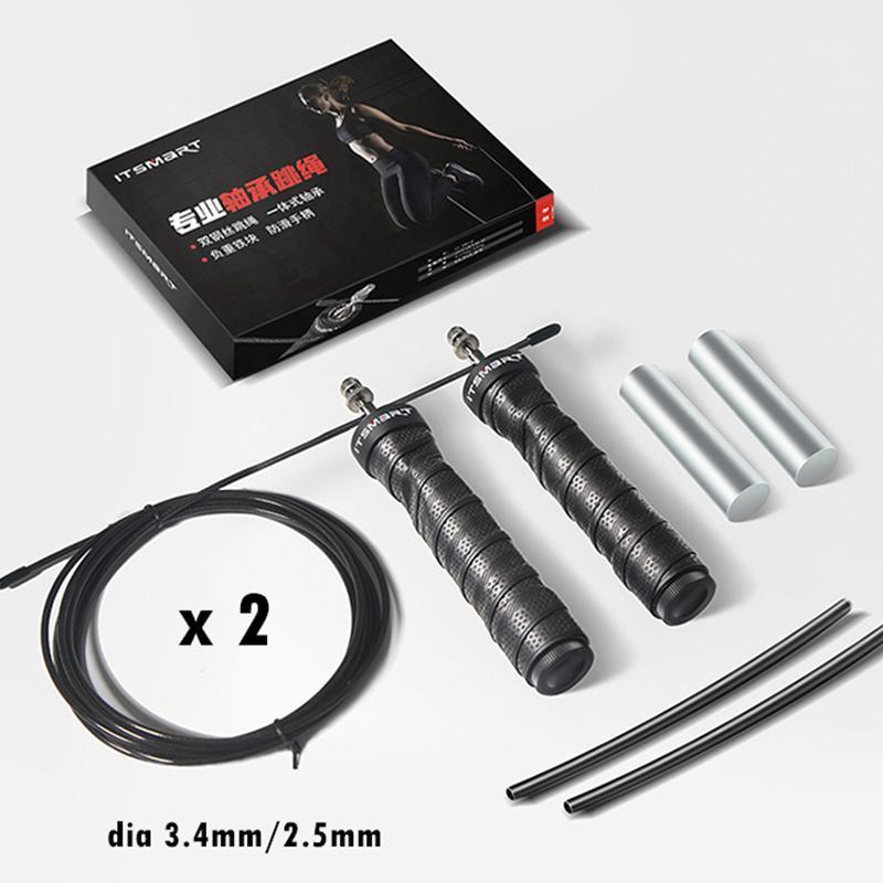 Gift Package ) Fitness Jump Rope Skip Speed Weighted Jump Ropes Professional Jumping Rope Set with Iron Block/Spare Rope/Tube1
Gift Package ) Fitness Jump Rope Skip Speed Weighted Jump Ropes Professional Jumping Rope Set with Iron Block/Spare Rope/Tube1