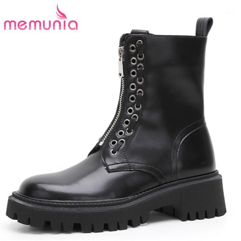 MEMUNIA 2021 top quality genuine leather shoes women ankle boots thick heel autumn winter casual shoes woman motorcycle boots1, Black with fur
MEMUNIA 2021 top quality genuine leather shoes women ankle boots thick heel autumn winter casual shoes woman motorcycle boots1, Black with fur