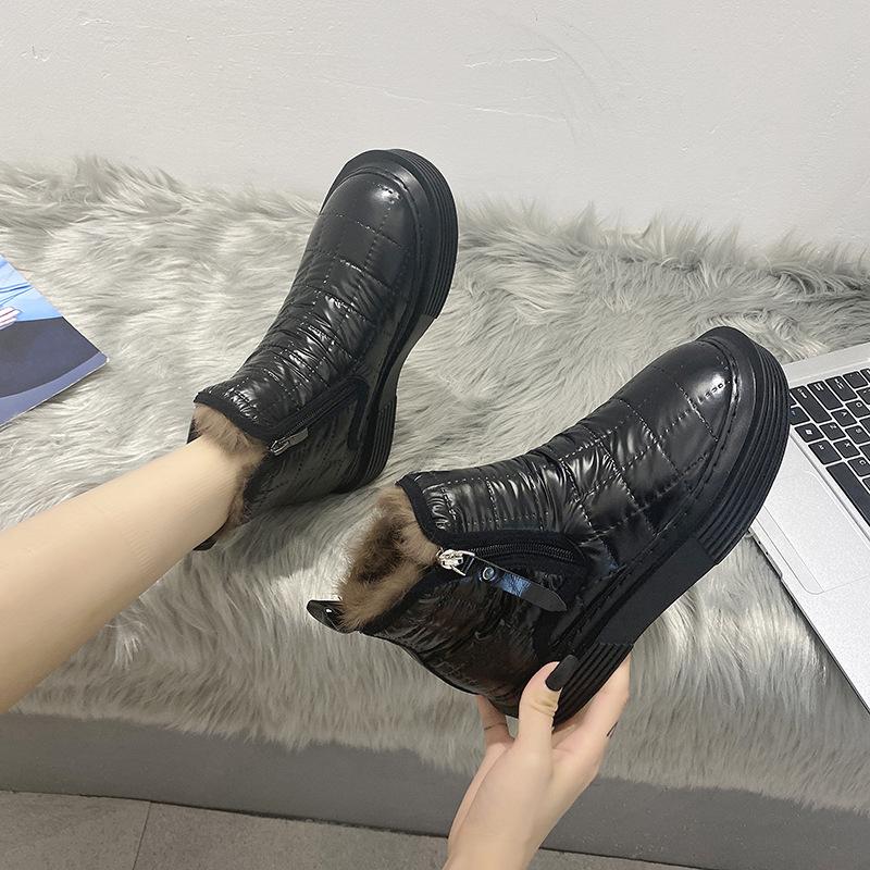 2020 New Winter Boots Women Ankle Boots Flat Heels Ankle Nylon Fur Round Toe Warm Botas Mujer, Black
2020 New Winter Boots Women Ankle Boots Flat Heels Ankle Nylon Fur Round Toe Warm Botas Mujer, Black