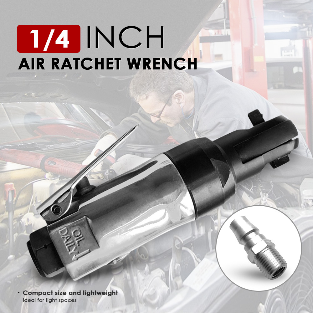 

90psi Square Drive Straight Shank Air Ratchet Wrench Professional Pneumatic Ratchet Wrench 1/4" 3/8" Pneumatic Tool