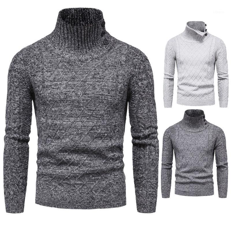 Fashion Men's Autumn Winter Casual Long Sleeve Solid Colors Cashmere Knitted Turtleneck Button Slim Pullover Sweaters Tops#351, Gray
Fashion Men's Autumn Winter Casual Long Sleeve Solid Colors Cashmere Knitted Turtleneck Button Slim Pullover Sweaters Tops#351, Gray