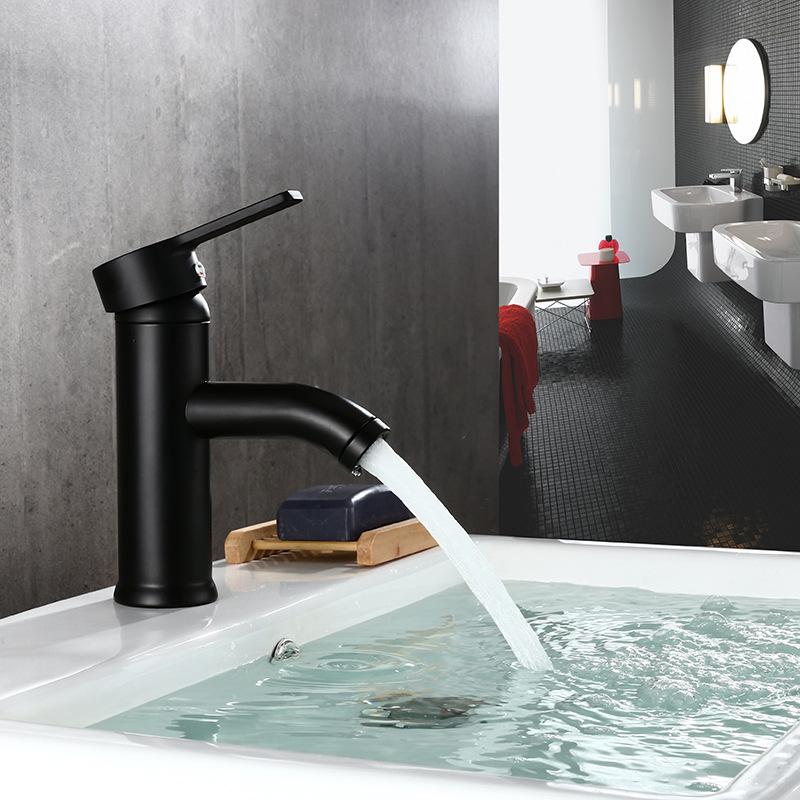 304 stainless steel Bathroom Faucet Black Basin Faucet Cold And Hot Water Mixer Sink Handle Deck Mounted Tall/Short Tap
304 stainless steel Bathroom Faucet Black Basin Faucet Cold And Hot Water Mixer Sink Handle Deck Mounted Tall/Short Tap