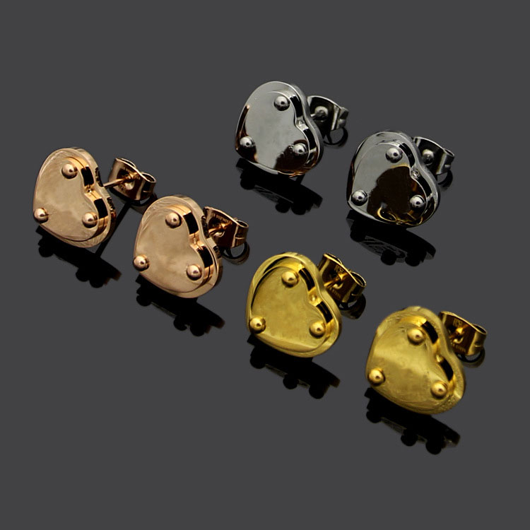Stainless steel fashion T Peach Heart LOVE Stud Earrings earrings gold and silver female earrings for woman
Stainless steel fashion T Peach Heart LOVE Stud Earrings earrings gold and silver female earrings for woman