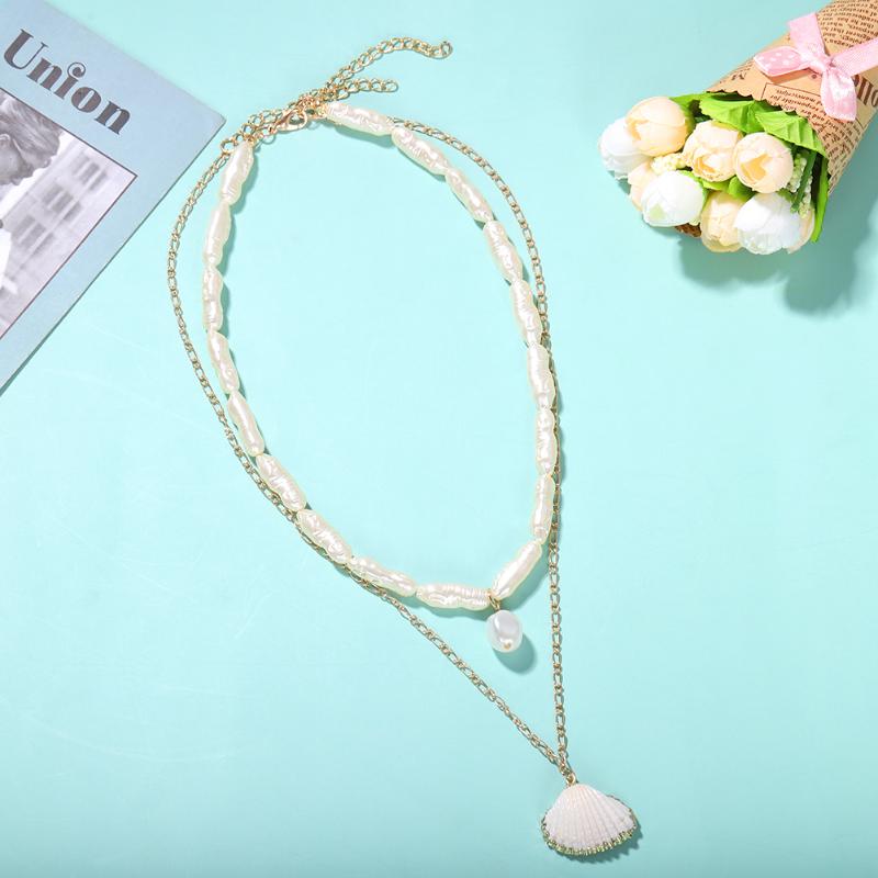 Dvacaman Boho Fashion Necklace Freshwater Pearl Shell Pendant Necklace Set for Women Simulated Pearl New Jewelry Choker
Dvacaman Boho Fashion Necklace Freshwater Pearl Shell Pendant Necklace Set for Women Simulated Pearl New Jewelry Choker