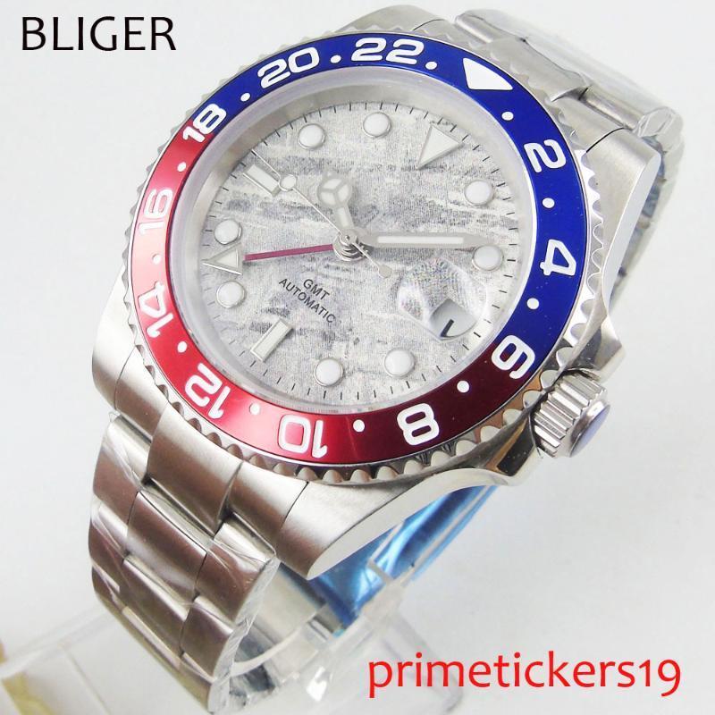 Wristwatches 40mm Gray Dial BLIGER No Logo Sapphire Glass Self Winding Men Wristwatch Date Window GMT1, Model 2
Wristwatches 40mm Gray Dial BLIGER No Logo Sapphire Glass Self Winding Men Wristwatch Date Window GMT1, Model 2
