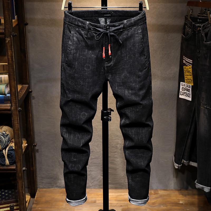 Autumn Winter Black Jeans Men Skinny Drawstring Washed Solid Color Full Length Casual High Quality Denim Slim Trousers Wild, Blue
Autumn Winter Black Jeans Men Skinny Drawstring Washed Solid Color Full Length Casual High Quality Denim Slim Trousers Wild, Blue