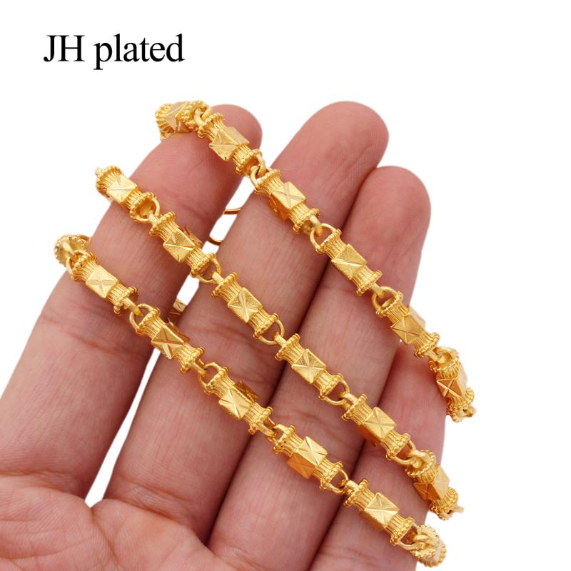 African Trendy gold colour Necklaces length 55cm for women Men friends necklace chains jewelry Gifts Valentine's gift link chain
African Trendy gold colour Necklaces length 55cm for women Men friends necklace chains jewelry Gifts Valentine's gift link chain
