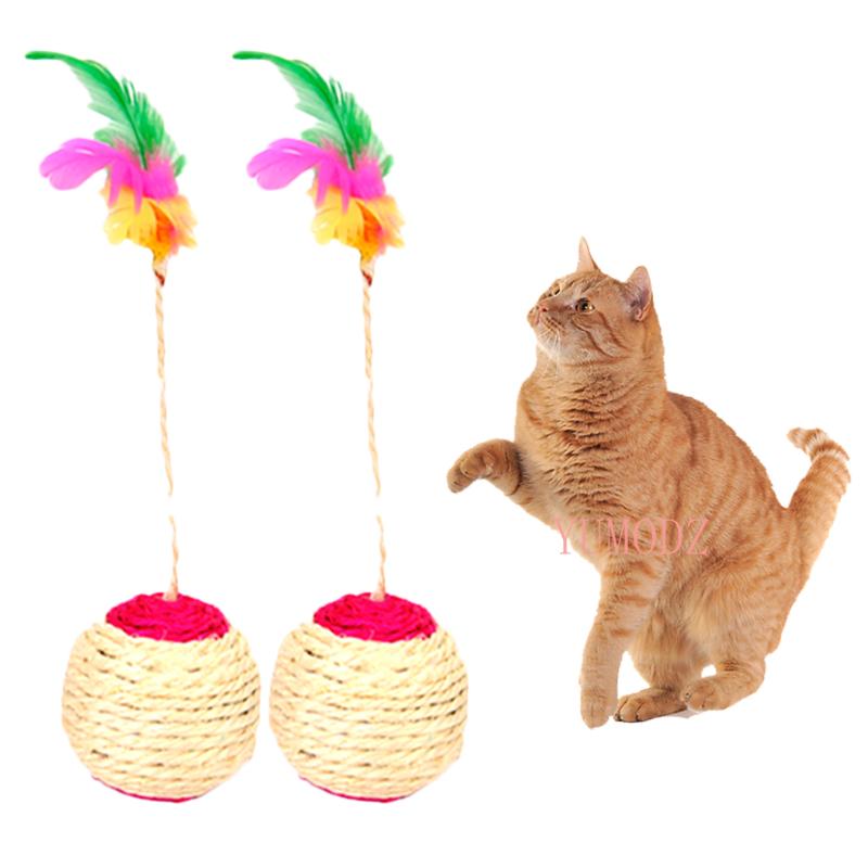 Pet Cat Kitten Toy Rolling Sisal Scratching ball Funny Cat Kitten Play Dolls Tumbler Ball Pet Toys Feather Toy Dropshipping
Pet Cat Kitten Toy Rolling Sisal Scratching ball Funny Cat Kitten Play Dolls Tumbler Ball Pet Toys Feather Toy Dropshipping