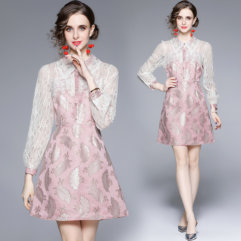 2022 Fashion Prom Pink Mini Dress Dress Women Designer Long Sleeve Single-Breasted Lapel Holiday Elegant Dresses Spring Autumn Office Lady Runway Slim A-Line Frock
2022 Fashion Prom Pink Mini Dress Dress Women Designer Long Sleeve Single-Breasted Lapel Holiday Elegant Dresses Spring Autumn Office Lady Runway Slim A-Line Frock