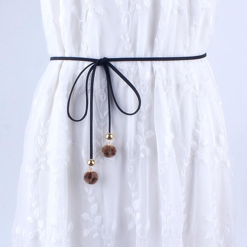 The classic fashion slim thin belts women for dresses female tassel knot waist rope fringed girdle black1, Black
The classic fashion slim thin belts women for dresses female tassel knot waist rope fringed girdle black1, Black