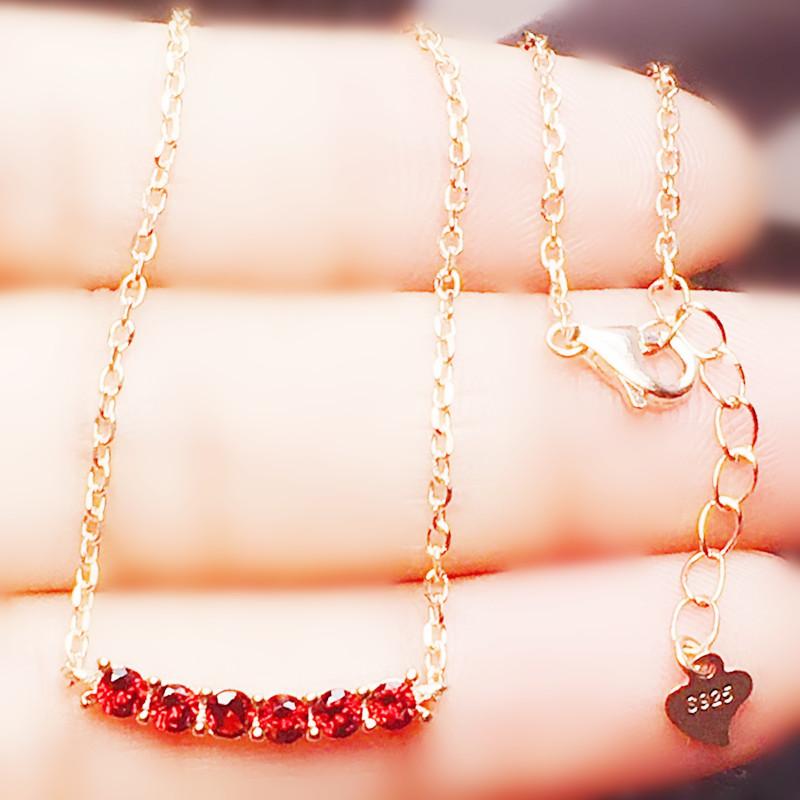 Other Natural Real Red Garnet Round Necklace With Pendant 0.15ct*6pcs Gemstone 925 Sterling Silver Fine Jewelry X21884
Other Natural Real Red Garnet Round Necklace With Pendant 0.15ct*6pcs Gemstone 925 Sterling Silver Fine Jewelry X21884