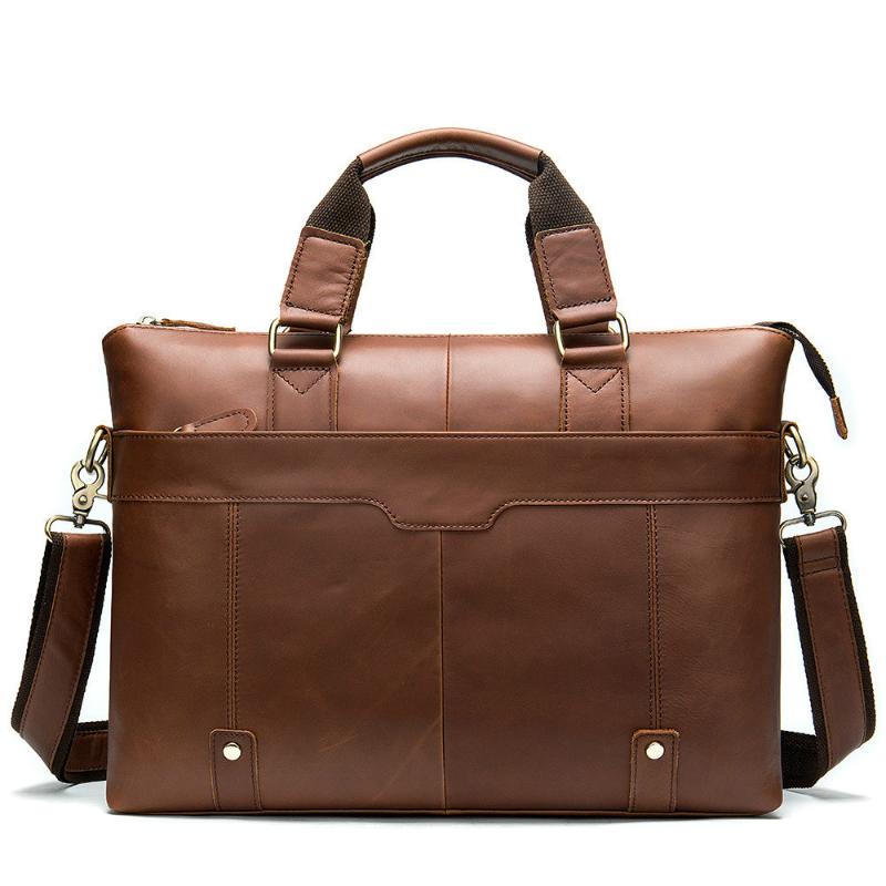 Man Briefcase Business Affairs Leisure Time Single Shoulder Layer Cowhide Handbag Male genuine leather messenger bolsa masculina, Light brown 
Man Briefcase Business Affairs Leisure Time Single Shoulder Layer Cowhide Handbag Male genuine leather messenger bolsa masculina, Light brown