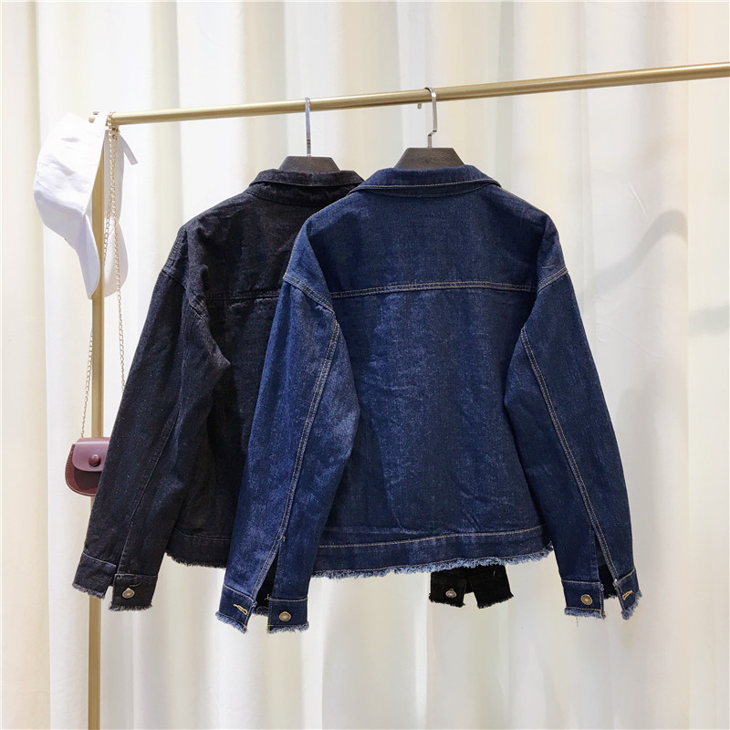 Semfri Jacket Women Winter Denim Jacket High Quality Loose chaqueta mujer Streetwear All-match Mental Covered Button Coat