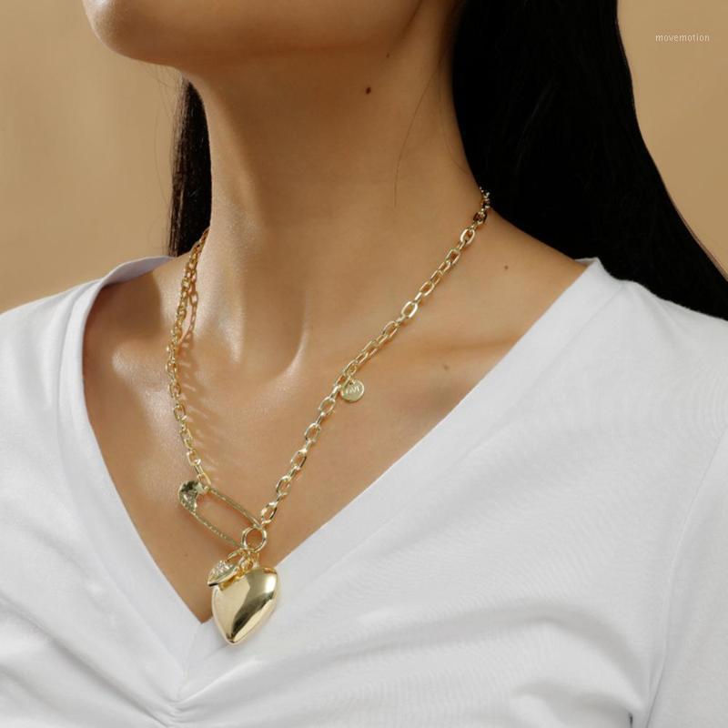 New Fashion Multi Layered Punk Heart Pendant Necklace Goth Gothic Lock Paper Clip Choker Necklaces for Women Jewelry1 
New Fashion Multi Layered Punk Heart Pendant Necklace Goth Gothic Lock Paper Clip Choker Necklaces for Women Jewelry1