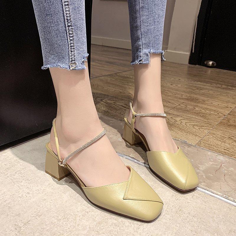 Sandals Two Wearing INS Women Pumps Fashion Crystal Square Toe Buckles Strap Stiletto Sweet Zapatos De Mujer Tacon Sapatos Feminino, Beige
Sandals Two Wearing INS Women Pumps Fashion Crystal Square Toe Buckles Strap Stiletto Sweet Zapatos De Mujer Tacon Sapatos Feminino, Beige
