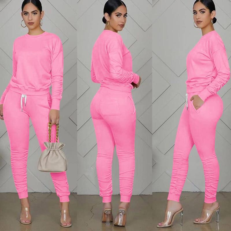Women's Tracksuits Two Piece Set Women 2 Stacked Leggings Clothes For Outfits Pants Tracksuit Female Fall 2022