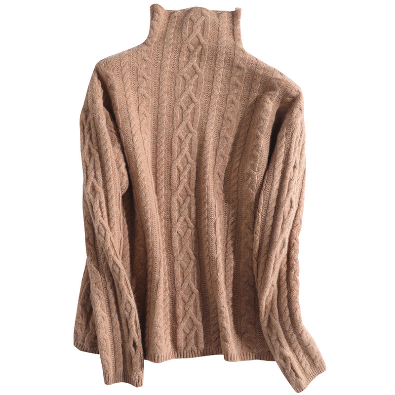 Cashmere Sweater Turtleneck Women Merino Wool Pullover Knitting Soft Winter Clothes Jumper Women knitwear 201017