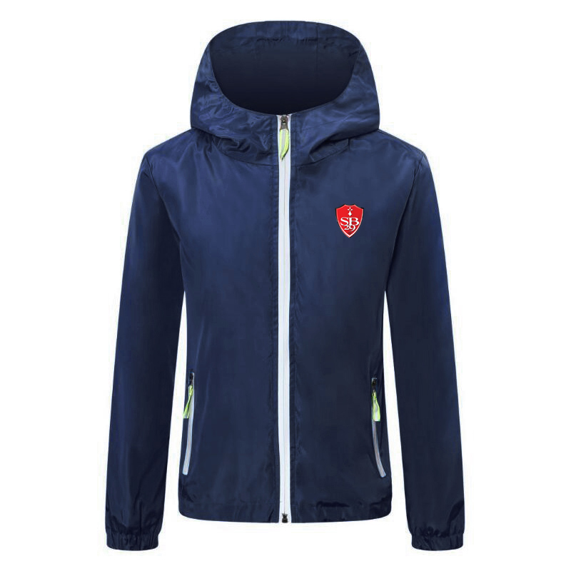 Stade Brestois soccer Windbreaker Jackets Solid Color Windbreaker Zipper Hooded Jacket Luminous Coat sports Casual Hip Hop Men's Jackets
Stade Brestois soccer Windbreaker Jackets Solid Color Windbreaker Zipper Hooded Jacket Luminous Coat sports Casual Hip Hop Men's Jackets