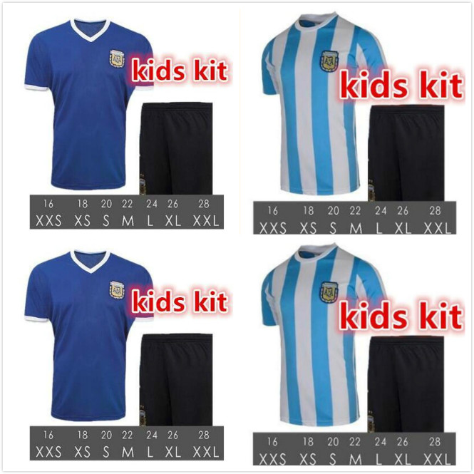 Chlid 1986 Maradona Argentina Away Soccer Jersey Maradona kids 86 Classic home Retro Football Shirts Maillot Camisetas de Futbol, Black;yellow
Chlid 1986 Maradona Argentina Away Soccer Jersey Maradona kids 86 Classic home Retro Football Shirts Maillot Camisetas de Futbol, Black;yellow