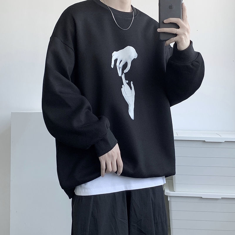 2021 Hand Printed Korean Streetwear Sweatshirts Men Oversize Casual Hoodies Autumn Winter New Men's Warm Clothing Iyo5, Greyvelvet
2021 Hand Printed Korean Streetwear Sweatshirts Men Oversize Casual Hoodies Autumn Winter New Men's Warm Clothing Iyo5, Greyvelvet