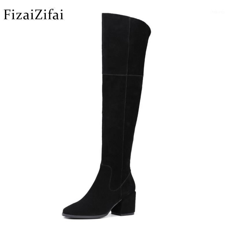 Coolcept Women Real Leather High Heel Boots Zipper Over Knee Boots Warm Fur Shoes Cold Winter Botas Women Footwears Size 34-391, Black
Coolcept Women Real Leather High Heel Boots Zipper Over Knee Boots Warm Fur Shoes Cold Winter Botas Women Footwears Size 34-391, Black