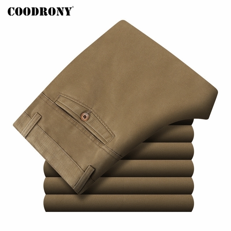 COODRONY Brand Mens Pants Spring Autumn Business Casual Straight Trousers High Quality 100% Pure Cotton Pant Men Clothing C9003 201116, Khaki
COODRONY Brand Mens Pants Spring Autumn Business Casual Straight Trousers High Quality 100% Pure Cotton Pant Men Clothing C9003 201116, Khaki