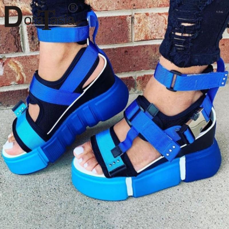 DORATASIA Big Size 34-44 INS Lady Platform Sandals Fashion Colorful Summer Gladiator Sandals Women 2020 Wedges Shoes Woman1, Blue
DORATASIA Big Size 34-44 INS Lady Platform Sandals Fashion Colorful Summer Gladiator Sandals Women 2020 Wedges Shoes Woman1, Blue