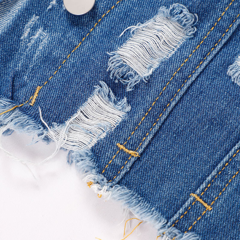 Autumn Hole Women's Denim Jacket Coats Plus Size Puff Sleeve Vintage Lady Jean Jackets Single Breasted Fashion Coat Female 201126