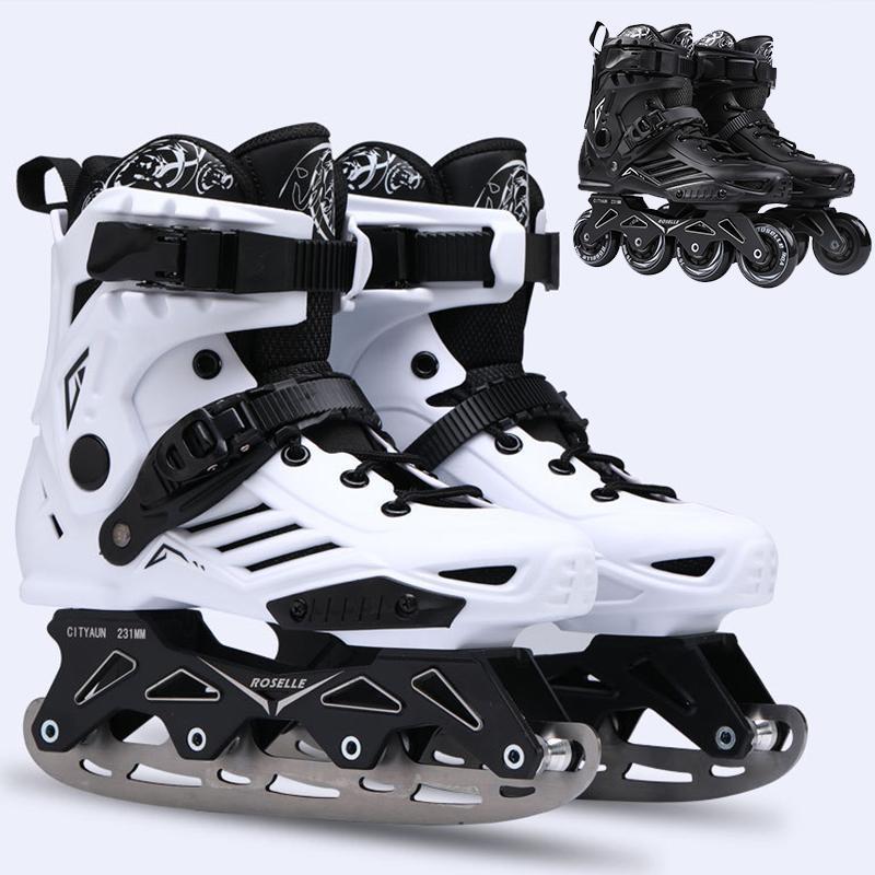 Ice Skates Shoes Men Women Inline Roller Skates Shoes Adults Roller Sneakers Professional Ice1, Color 02
Ice Skates Shoes Men Women Inline Roller Skates Shoes Adults Roller Sneakers Professional Ice1, Color 02