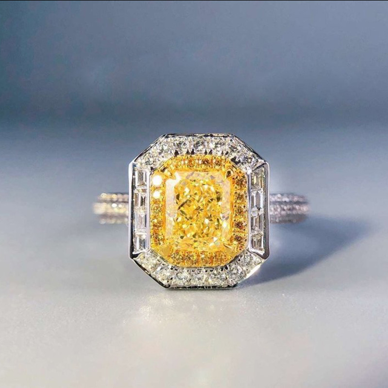 Februaryfrost Brand Dazzling Yellow Zircon Stone Vintage Cocktail Party Ring With Micro Paved Proposal Engagement Ring Jewelry Gadget
Februaryfrost Brand Dazzling Yellow Zircon Stone Vintage Cocktail Party Ring With Micro Paved Proposal Engagement Ring Jewelry Gadget