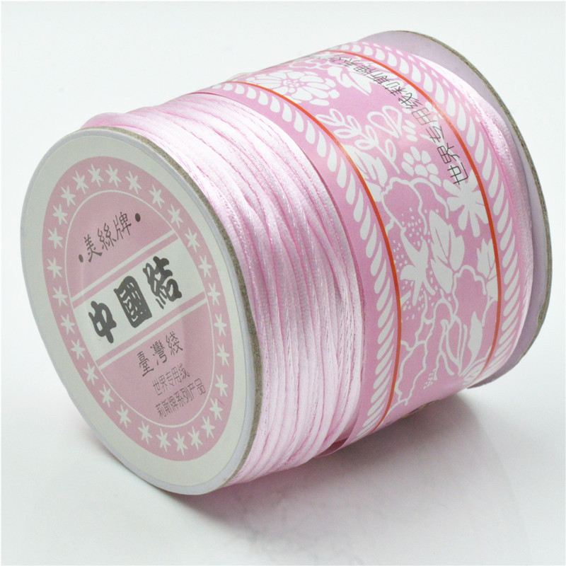 TYRY.HU 70m 1.5mm Meters Satin Silk Rope Nylon Cord For Baby Teether Accessories Teething Pacifier Chain Cord DIY Tool Y1221