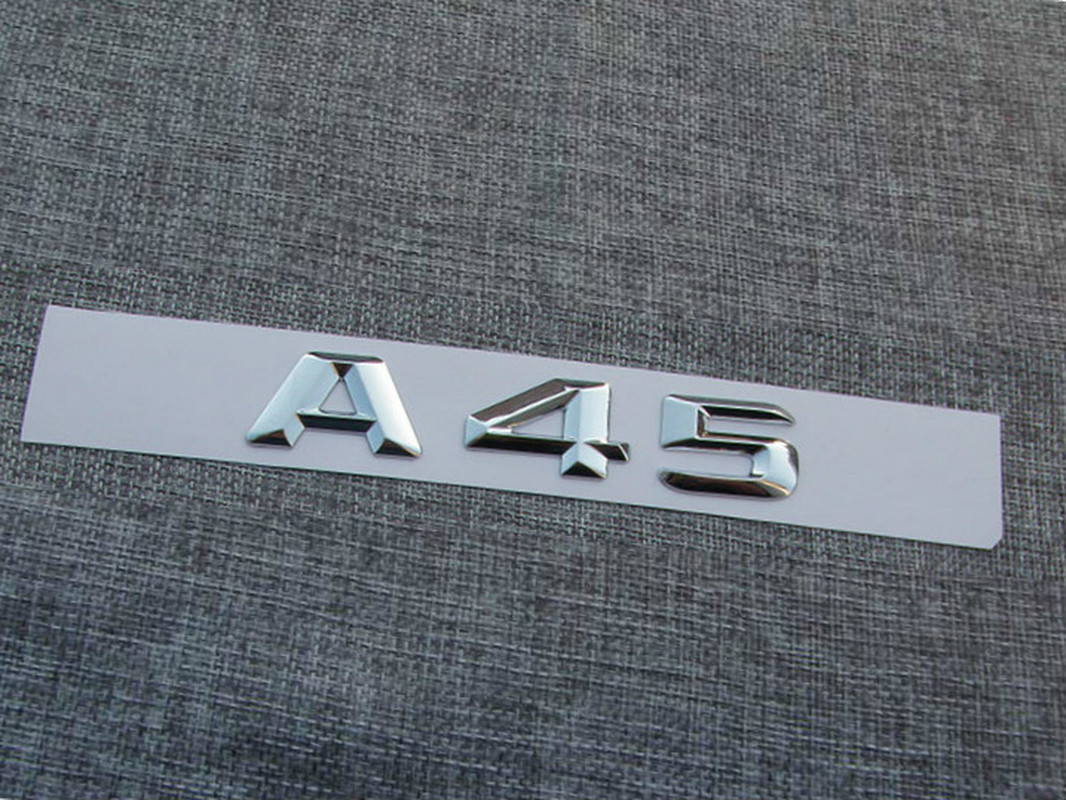 Chrome ABS Plastic Car Trunk Rear Letters Badge Emblem Decal Sticker for Mercedes-benz A45 AMG, Silver
Chrome ABS Plastic Car Trunk Rear Letters Badge Emblem Decal Sticker for Mercedes-benz A45 AMG, Silver