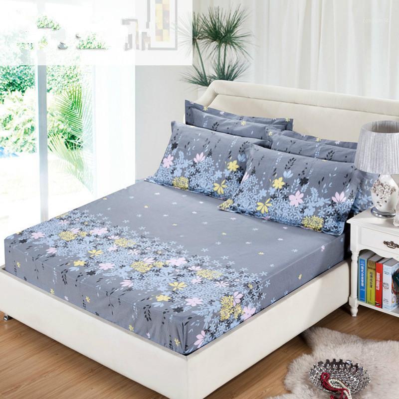 3pcs/set Bedding rubber fitted bed sheet +pillowcase gray flower elastic bed cover summer mattress cover bedclothes bedspread1, 12 
3pcs/set Bedding rubber fitted bed sheet +pillowcase gray flower elastic bed cover summer mattress cover bedclothes bedspread1, 12