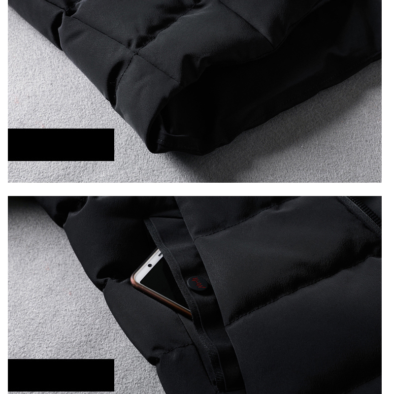 Winter Men Solid Color Parkas High Quality Hooded Jackets Mens Hoodies Warm Thick Jacket Male Fashion Casual Parka Coat 201127