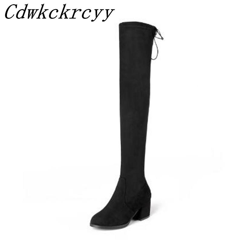 Autumn and winter New style Middle heel Coarse heel Elastic force Over the knee Boots fashion Cashmere Keep warm Women Boots
Autumn and winter New style Middle heel Coarse heel Elastic force Over the knee Boots fashion Cashmere Keep warm Women Boots