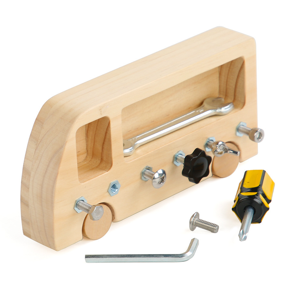 Montessori Busy Board Toy Wooden Screw Driver Car Box Toys Basic Skill Practical Puzzle Educational Learning For Kids Gifts
Montessori Busy Board Toy Wooden Screw Driver Car Box Toys Basic Skill Practical Puzzle Educational Learning For Kids Gifts