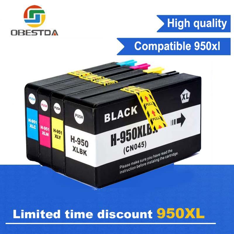 Obestda 4x Compatible 950 951 XL ink Cartridge for 950XL 951XL Officejet pro 8100 8610 8620 8630 8600
Obestda 4x Compatible 950 951 XL ink Cartridge for 950XL 951XL Officejet pro 8100 8610 8620 8630 8600