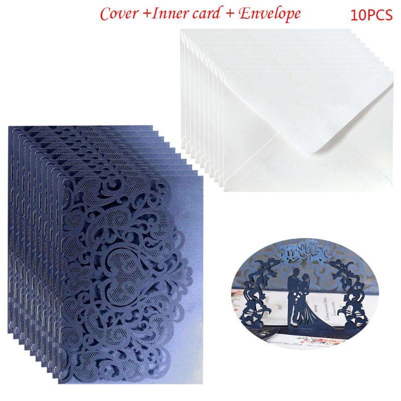 10 Pcs 3D European Style Wedding Invitation Card with Envelope Kits Party Supply E56E
10 Pcs 3D European Style Wedding Invitation Card with Envelope Kits Party Supply E56E